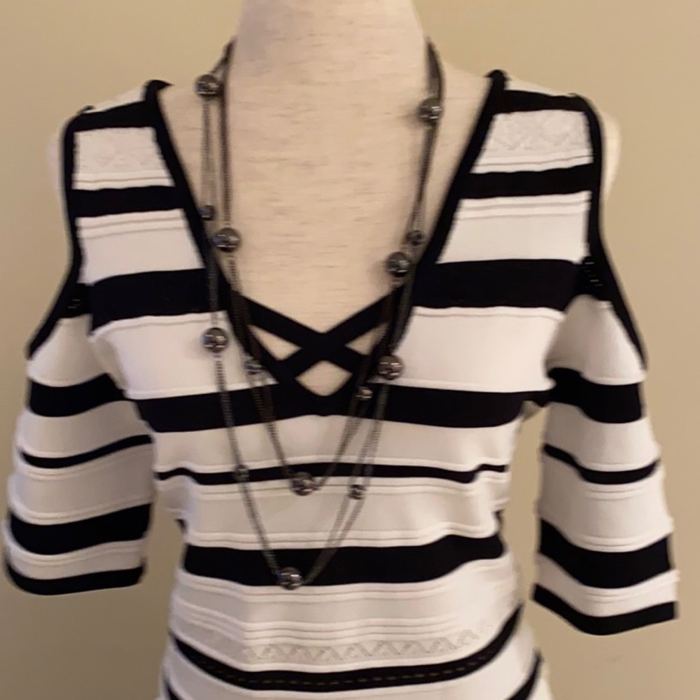 XOXO cold shoulder dress